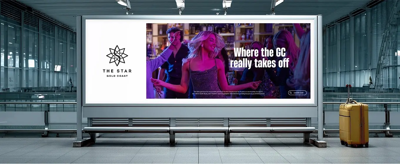 Creative Outpost advertisement showcasing a vibrant nightlife scene at The Star.
